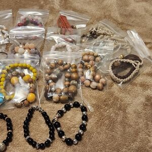 Beaded Bracelet Set. 2 In Each Bag. Mix And Match